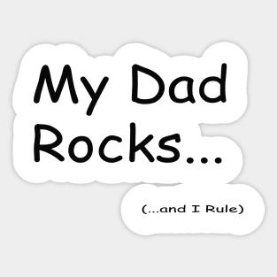 My Dad Rock Sticker